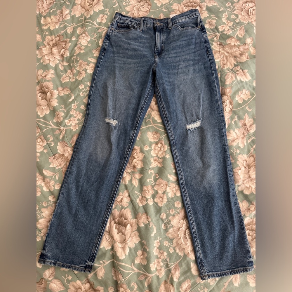 🔴Banana Republic high rise straight Blue Women's Jeans size 30 - Picture 2 of 9